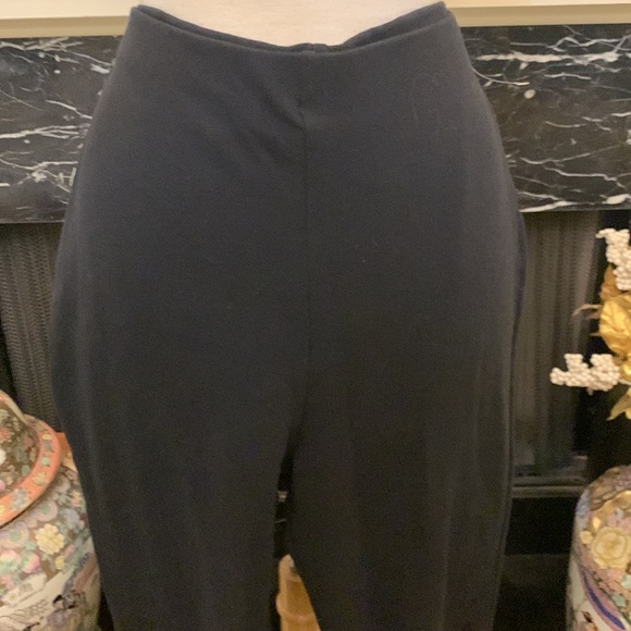 NWT “eye shadow” blk bell bottoms split hem pants - Picture 2 of 6